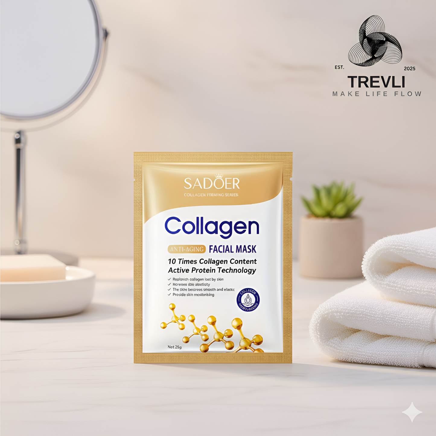 Collagen Firming Facial Mask – Deep Hydration & Anti-Aging Glow