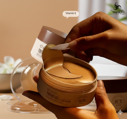 60 Caffeine Collagen Eye Patches – Reduce Dark Circles & Puffiness Fast