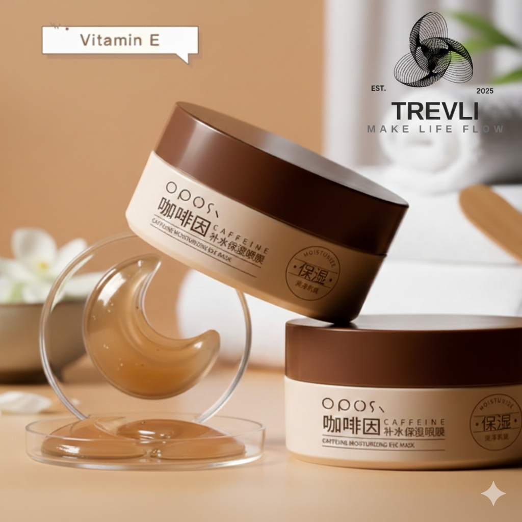 60 Caffeine Collagen Eye Patches – Reduce Dark Circles & Puffiness Fast