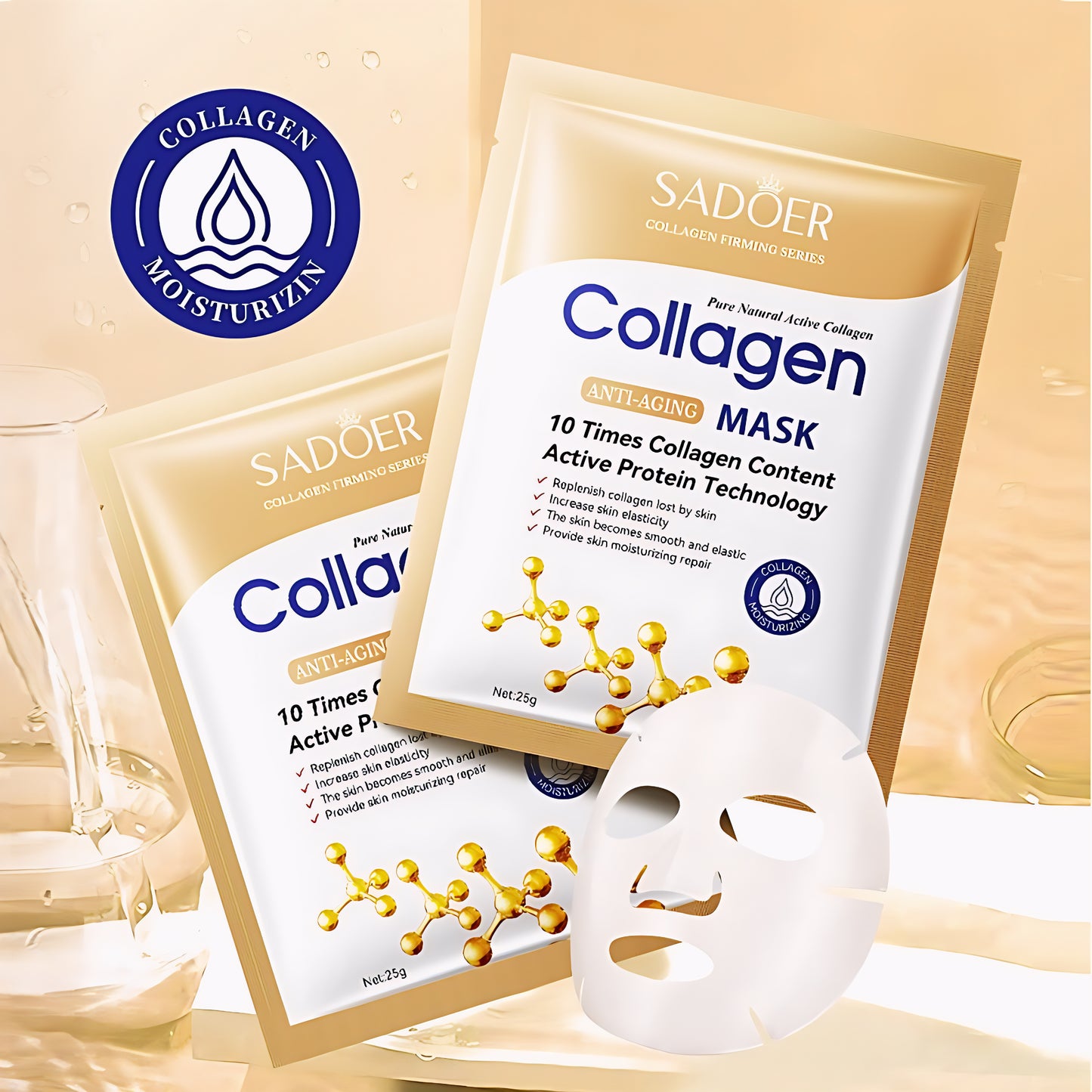 Collagen Firming Facial Mask – Deep Hydration & Anti-Aging Glow